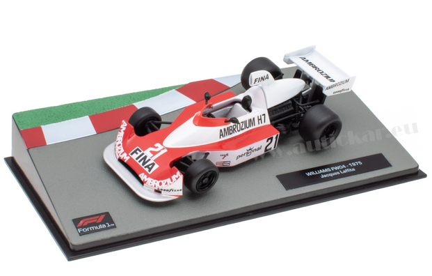 Williams FW04 Jacques Laffite 1975 - IXO 1/24 - F1 Diecast - Métal - Présentoir Inclus