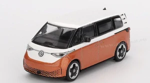 VOLKSWAGEN ID.BUZZ CARAVELLE CANDY WHITE/ENERGETIC ORANGE 2024 1:64
