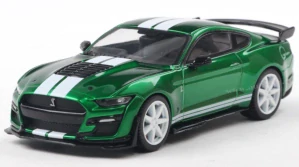 SHELBY MUSTANG GT500 2020 ERUPTION GREEN METALLIC W/WHITE STRIPES