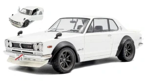 NISSAN SKYLINE (C10) HAKOSUKA SOLIDO WORKS 1970 PEARL WHITE 1:18