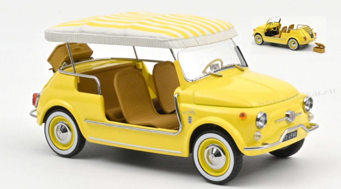 FIAT 500 JOLLY 1965 YELLOW 1:18