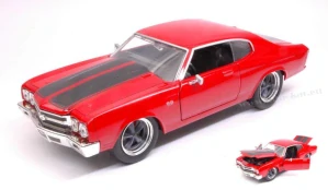 1970 Doms Chevrolet Chevelle *Fast and Furious Black & Red 1:24