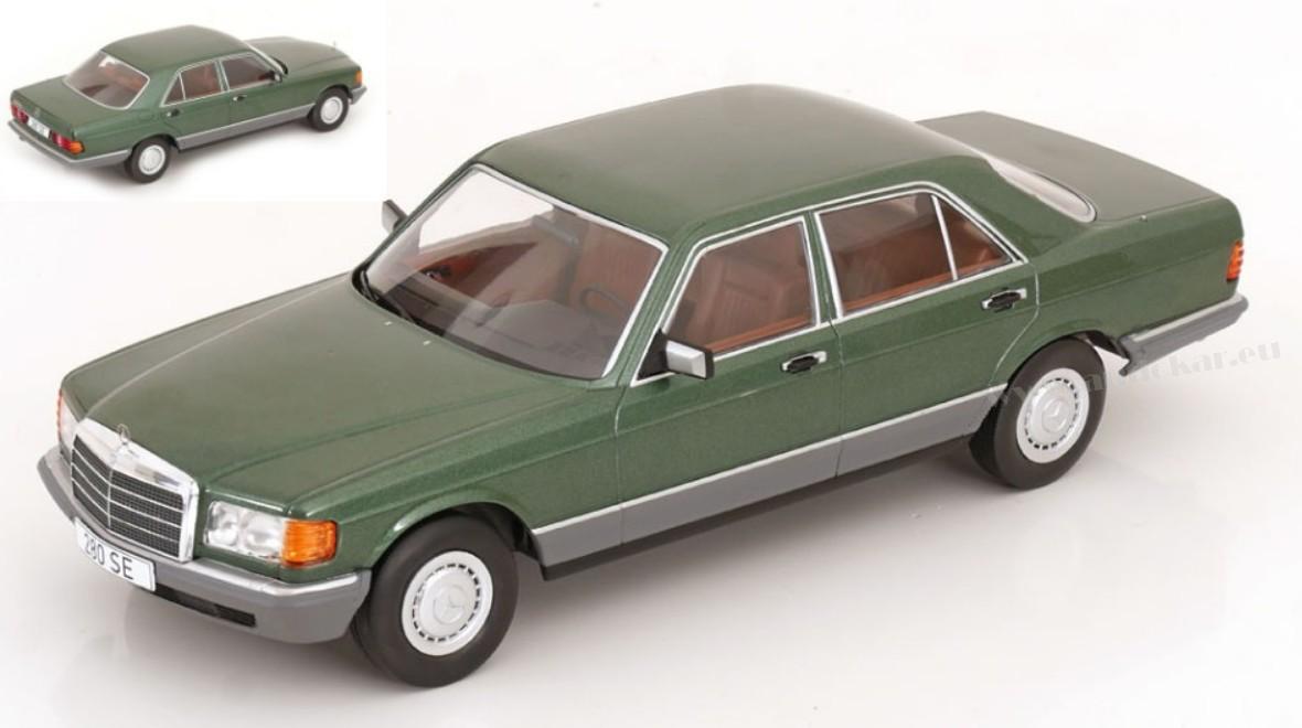 MERCEDES S-CLASS (W126) 1979 DARK GREEN 1:18