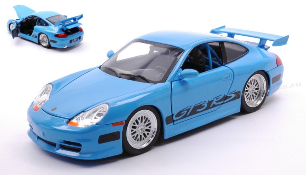 BRIAN'S PORSCHE 996 GT3 RS "FAST & FURIOUS" BLUE 1:24