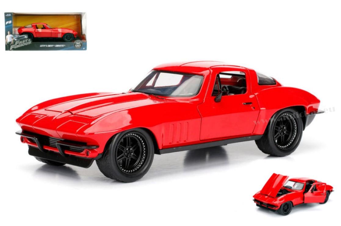 LETTY'S CHEVY CORVETTE FAST & FURIOUS 8 RED 1:24