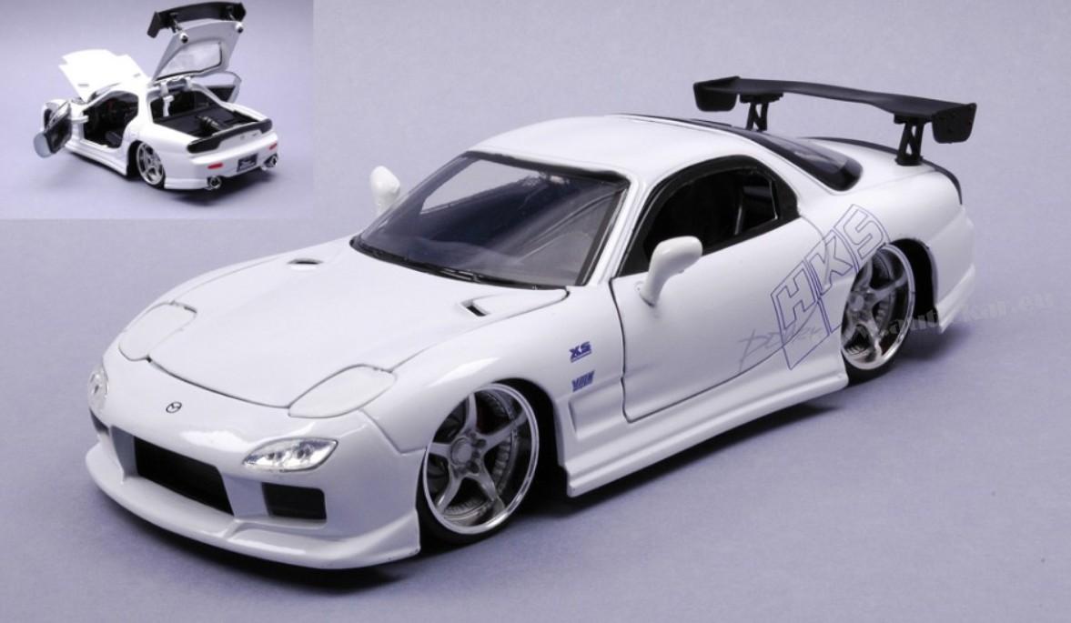 MAZDA RX-7 "FAST AND FURIOUS" 1993 WHITE 1:24
