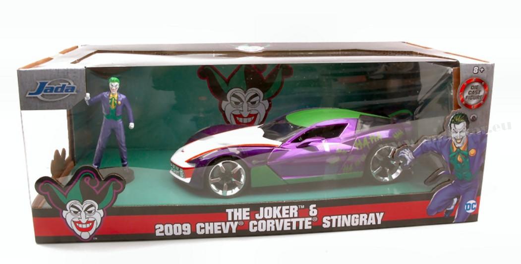 CHEVY CORVETTE STINGRAY 2009 W/JOKER FIGURE 1:24