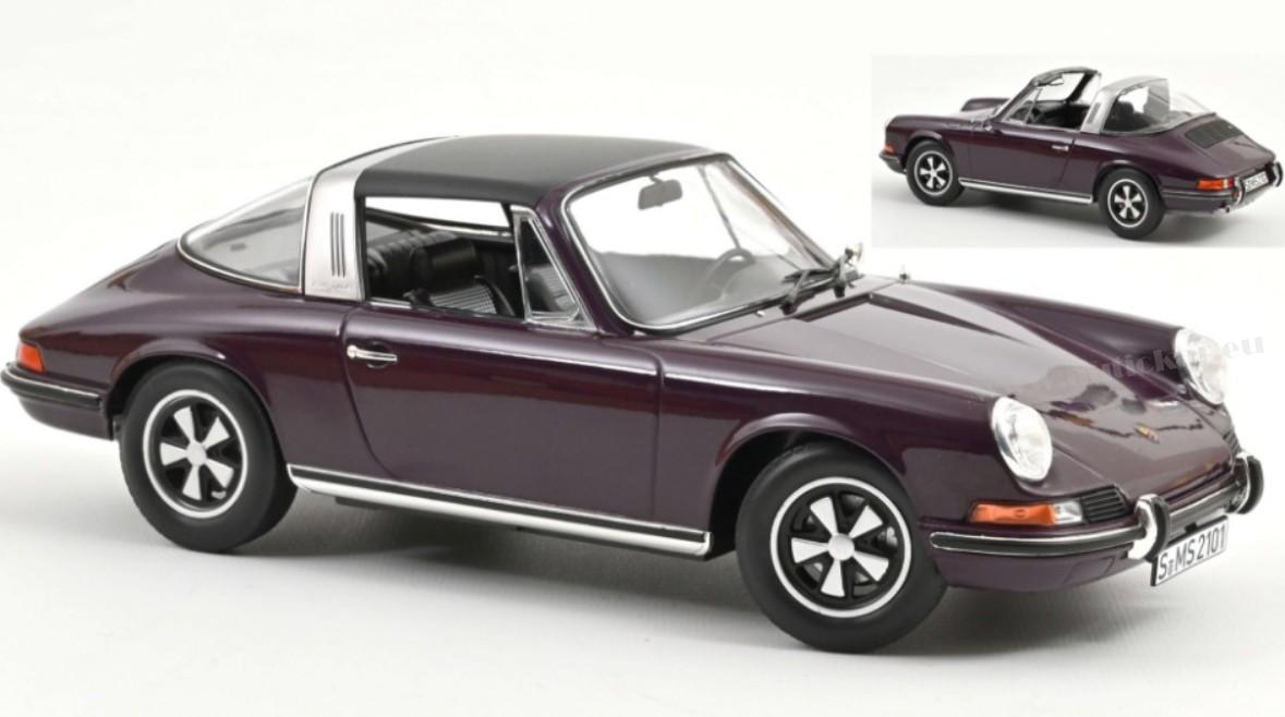 PORSCHE 911 E TARGA 1971 VIOLET 1:18
