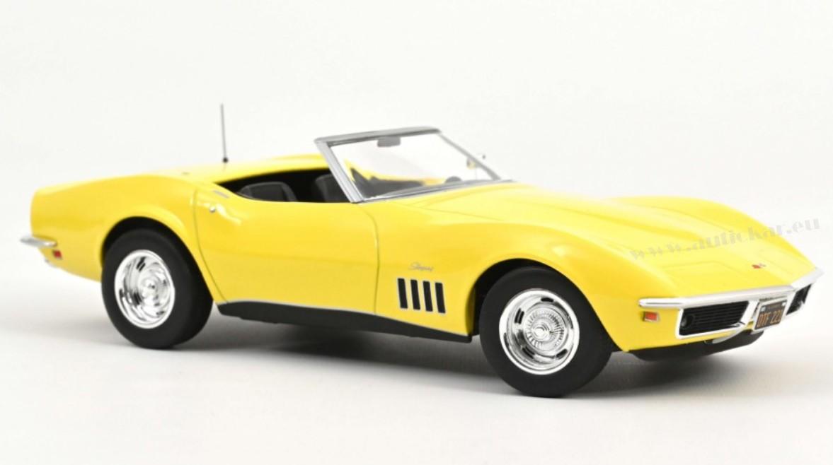 CHEVROLET CORVETTE CONVERTIBLE 1969 DAYTONA YELLOW 1:18
