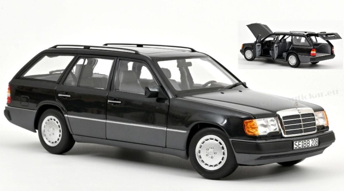 MERCEDES 300 D T-MODELL 1990 BLUEBLACK METALLIC 1:18