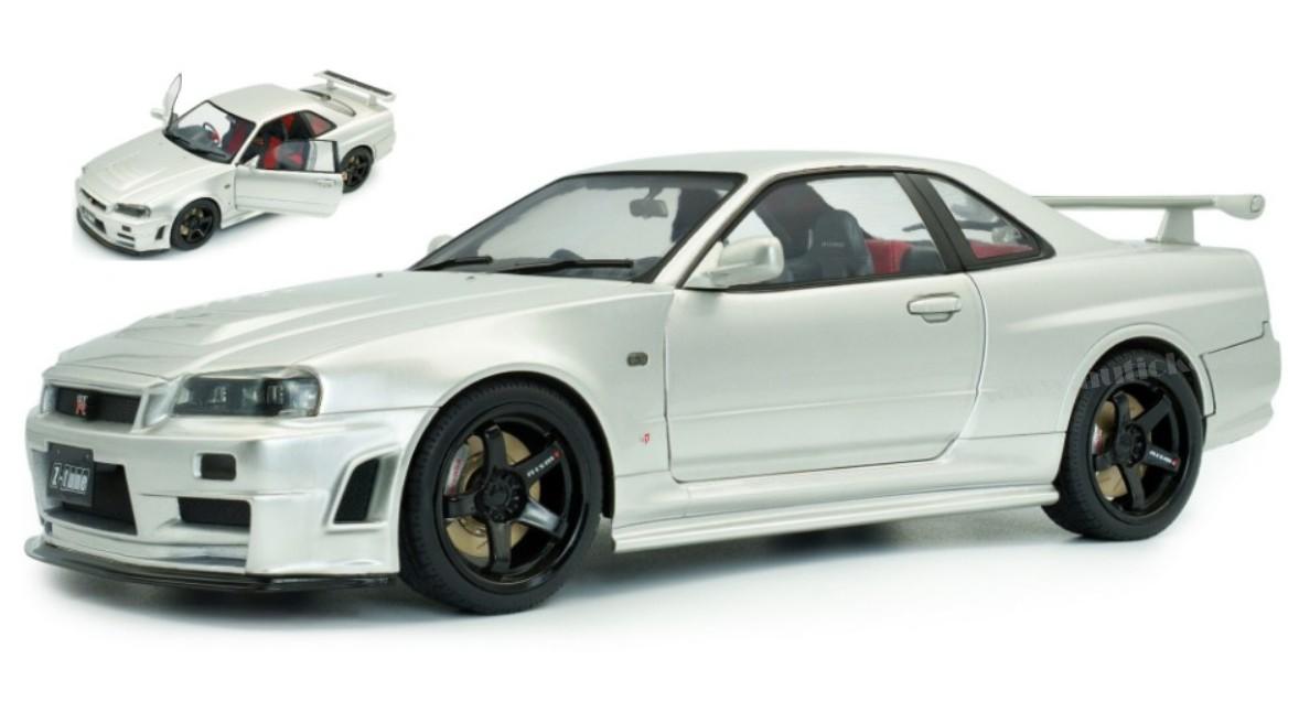 NISSAN SKYLINE (R34) GT-R Z TUNE 1999 SILVER 1:18