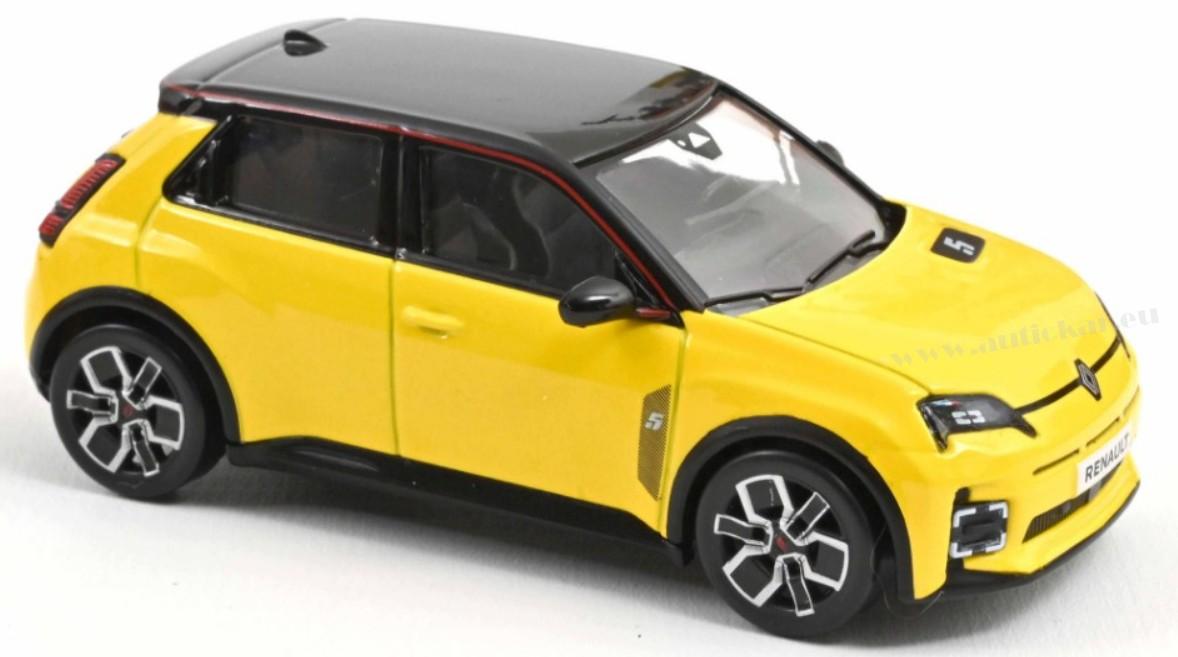 RENAULT 5 E-TECH 100% ELECTRIC 2024 POP YELLOW/BLACK 1:43