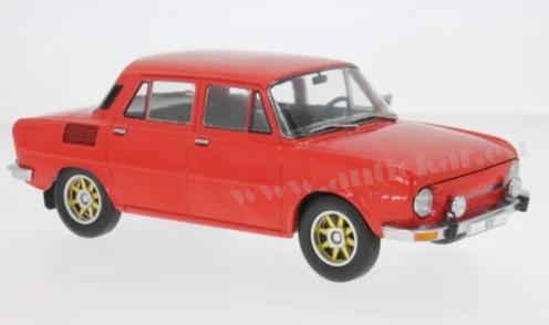 ŠKODA 100 1969 RED/GOLD RIMS 1:18