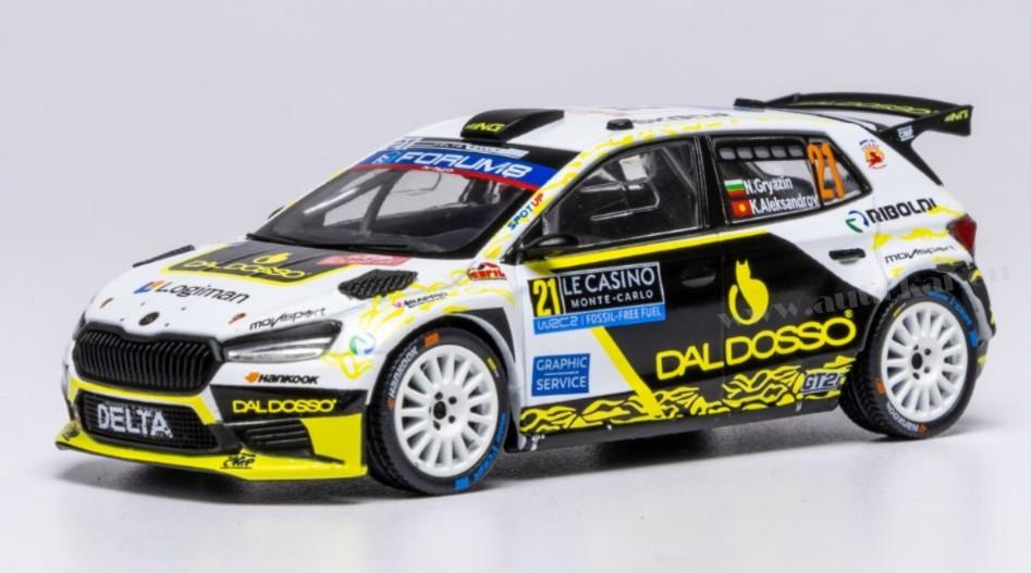 SKODA FABIA RS N.21 RALLY2 MONTE CARLO 2025 GRYAZIN-ALEKSANDROV 1:43
