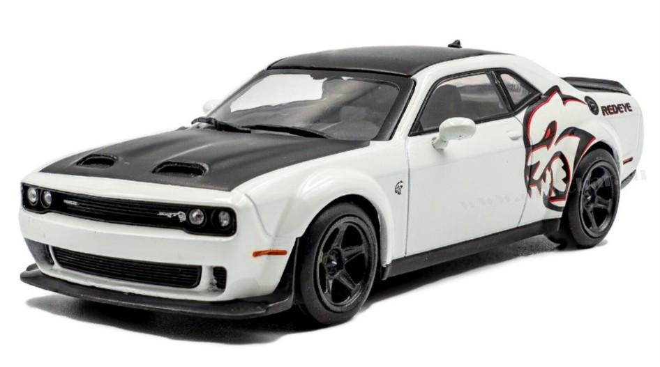 DODGE CHALLENGER SRT HELLCAT REDEYE WIDEBODY CUSTOM 2020 WHITE 1:43