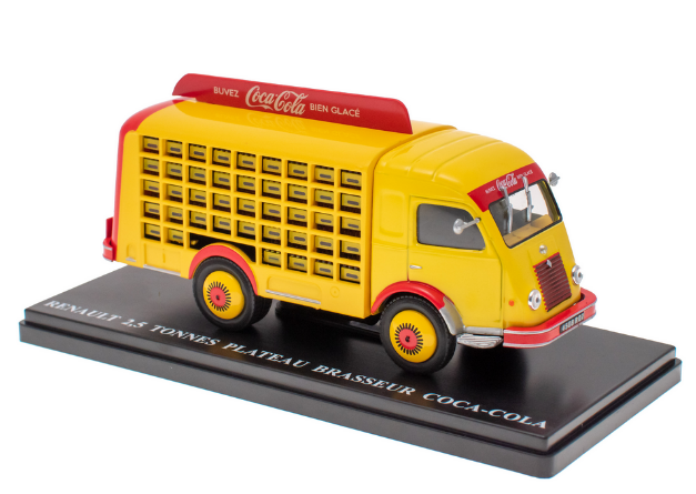RENAULT 2,5 TONNES PLATEAU BRASSEUR COCA-COLA 1952 
