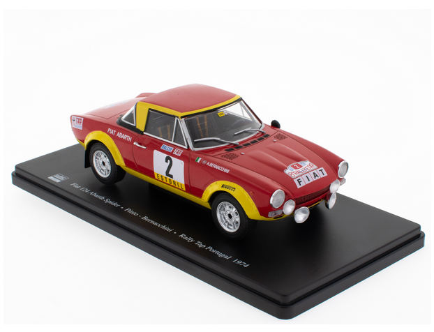 Fiat 124 Abarth Spider - Pinto-Bernacchini - Rally Tap Portugal 1974 1:24
