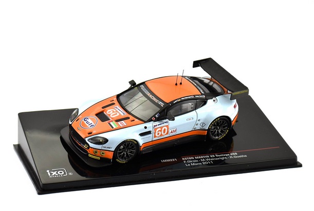 Aston Martin V8 Vantage 1/43 IXO Vantage No.60 Gulf Racing 24h Le Mans 2011 F.Giroix/M.Wainwright/R.Goethe