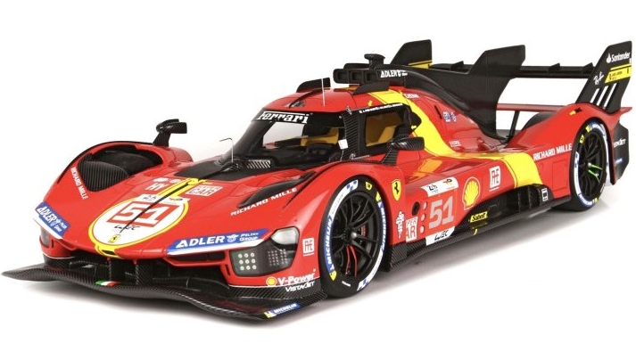 FERRARI 499P N.51 WINNER LE MANS 2023 PIER GUIDI/CALADO/GIOVINAZZI 1:18