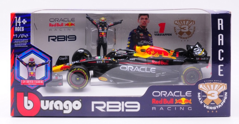 RED BULL RB19 N.1 MAX VERSTAPPEN 2023 WORLD CHAMPION 1:24