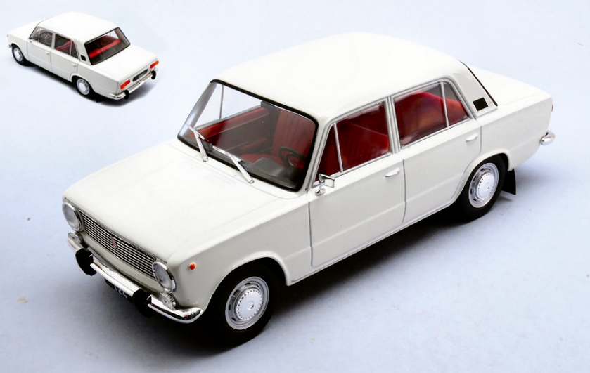 FIAT 124 1970 WHITE 1:24