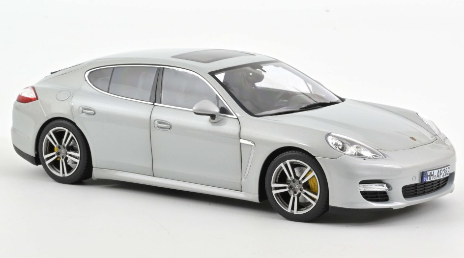 PORSCHE PANAMERA TURBO 2009 SILVER 1:18