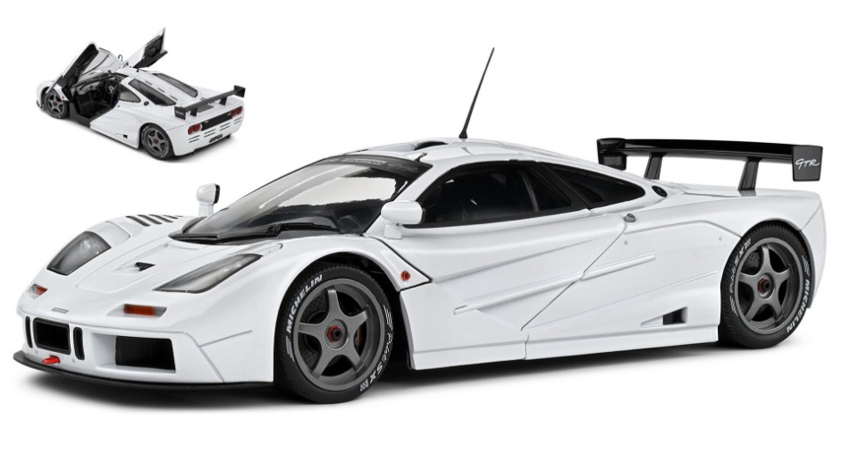 MCLAREN F-1 GTR SHORT TAIL 1996 WHITE 1:18