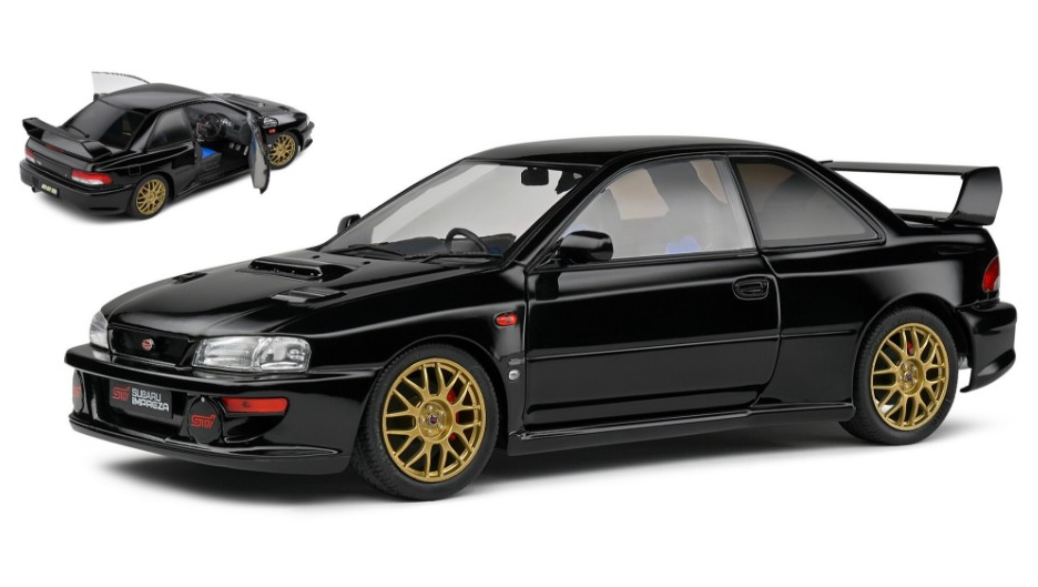 SUBARU IMPREZA WRC 22B 1998 BLACK 1:18