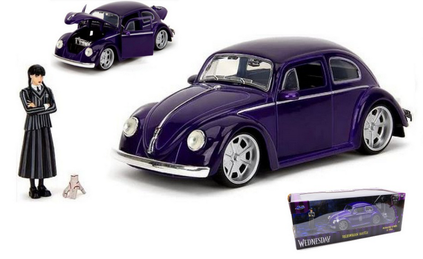 VW BEETLE "WEDNESDAY" WITH FIGURE 1:24