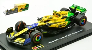 MCLAREN MCL 38 N.4 4th MONACO GP 2024 L.NORRIS-SENNA 30th SIGNATURE