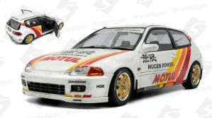 HONDA CIVIC (EG6) MUGEN POWER RACING 1992 WHITE/RED 1:18