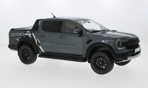 Ford Ranger Raptor, dark grey/Dekor, 2023, 1:18