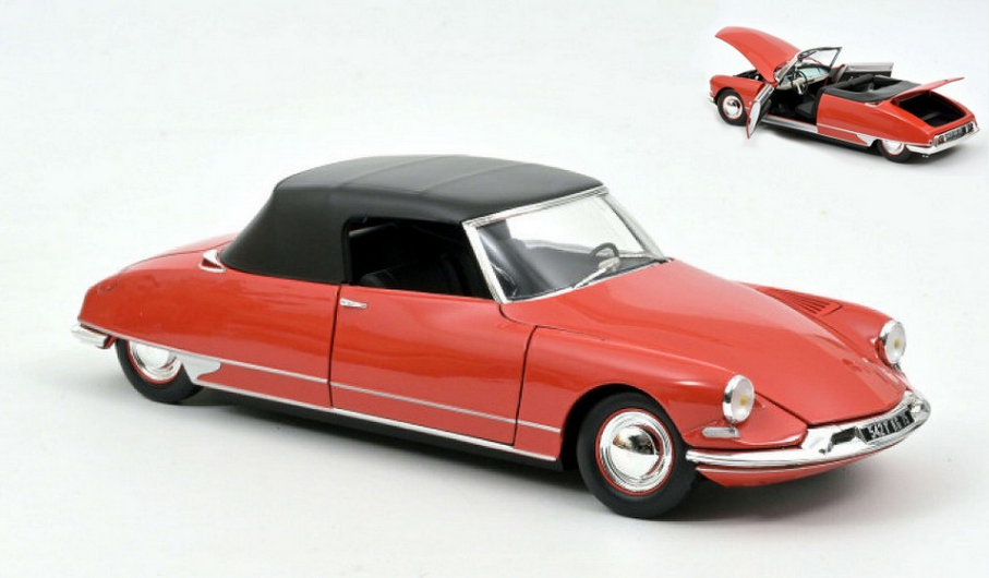 CITROEN DS 19 CABRIOLET 1961 CORAIL RED 1:18