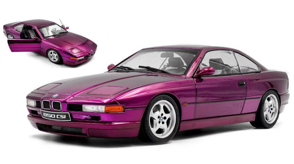 BMW 8-SERIES 850 CSi (E31) COUPE 1992 PURPLE 1:18