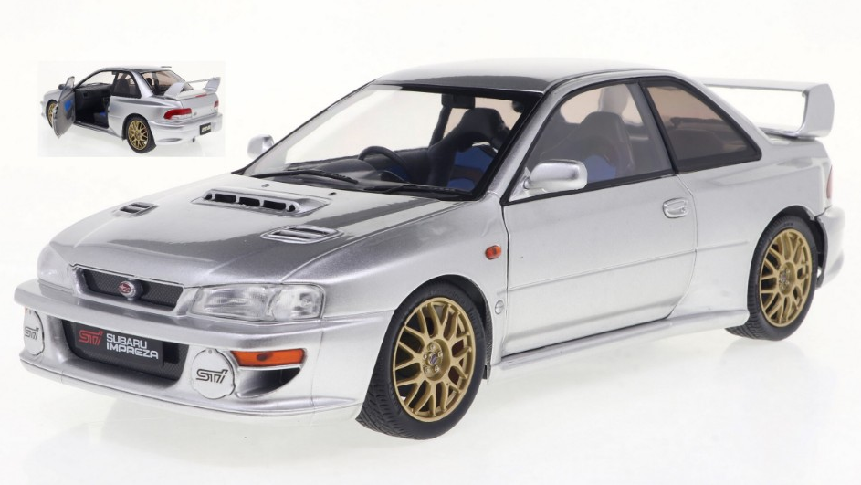 SUBARU IMPREZA 22B 1998 SILVER 1:18