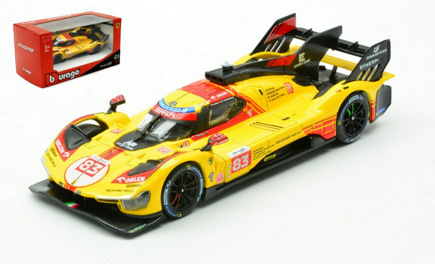 FERRARI 499P N.83 24 H LE MANS 2024 KUBICA-YIFEI-SCARCMAN 