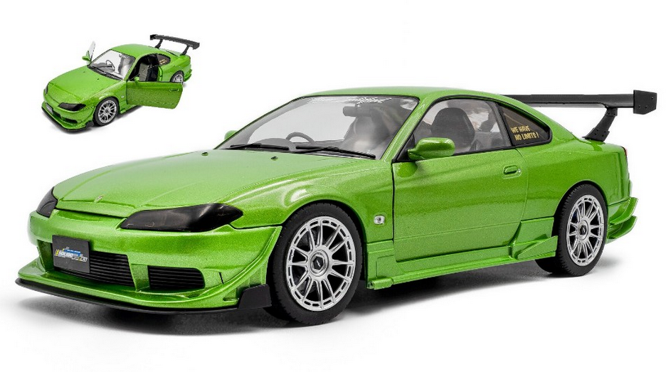 NISSAN SILVIA (S15) COUPE SPEC-R AERO 1999 MET.GREEN 1:18