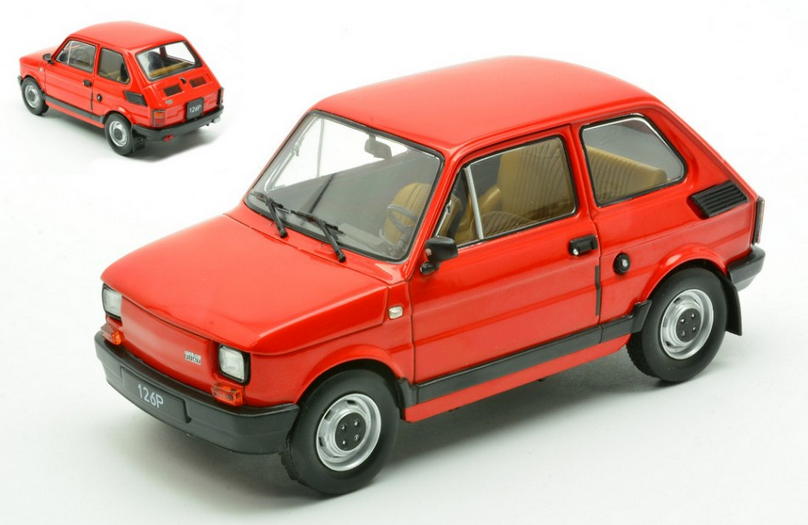 FIAT 126p 1985 RED 1:24