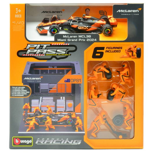 PIT STOP SET MC LAREN MCL38 N.81 OSCAR PIASTRI 2024