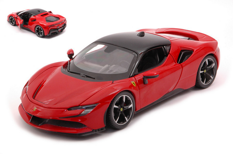 FERRARI SF90 HYBRID STRADALE 2019 RED 1:24