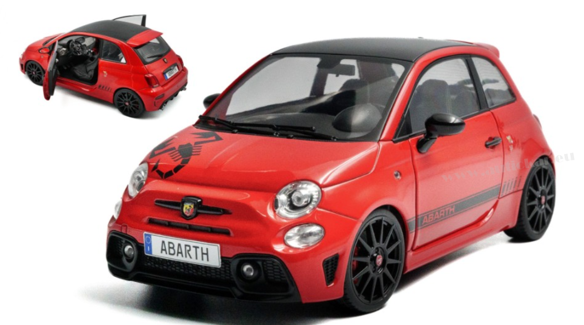 FIAT NUOVA 500 ABARTH 595 2022 MARANELLO RED 1:18