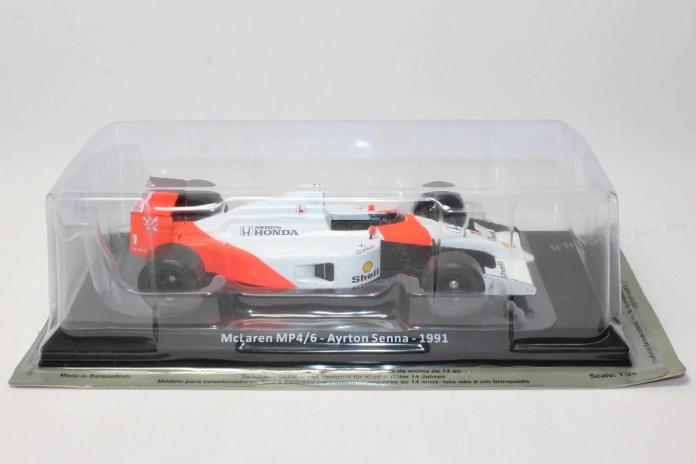 McLaren MP4/6 Honda No.1 World Champion 91 A. Senna 1:24